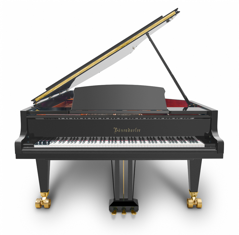 This Boesendorfer Concert Grand 290 Imperial has 97 notes, 9 more than the traditional 88 keys.